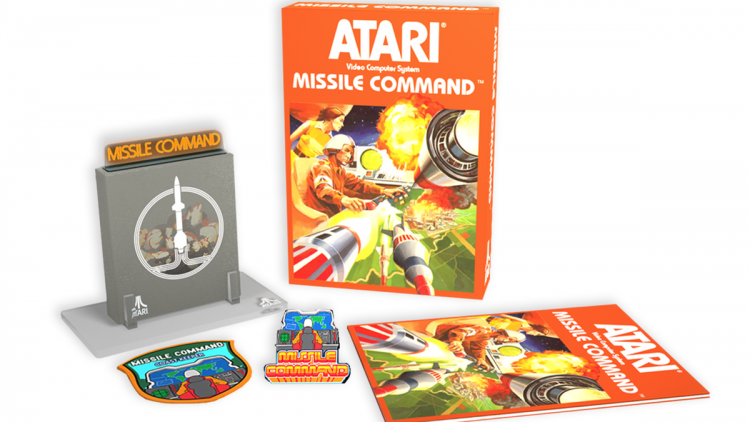 The 50th anniversary edition of 'Missile Command' for the Atari 2600.