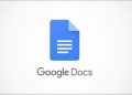 Google Docs logo on a white background