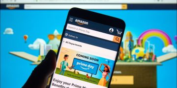 An Amazon Prime promotion displayed on a smartphone.