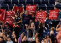 Activists rally outside congressional baseball game they vowed to ‘shut down’ amid Schumer-Manchin climate deal