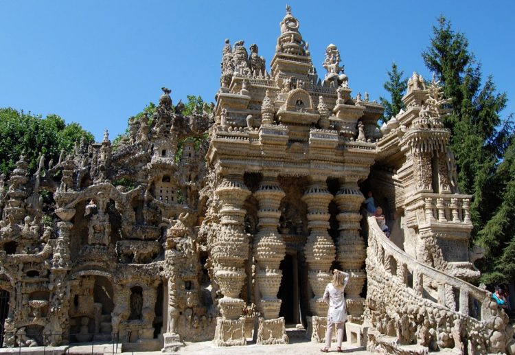 Ferdinand Cheval spent 33 years building an extraordinary palace out of pebbles he collected during his daily mail route