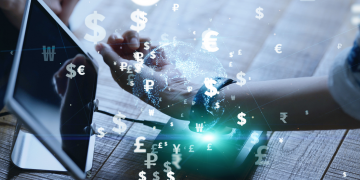 Cashless payment concept via electronic money/crypto currency