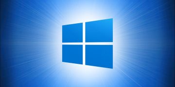 Windows 10 Logo on Blue Hero