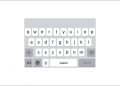 iPhone keyboard.