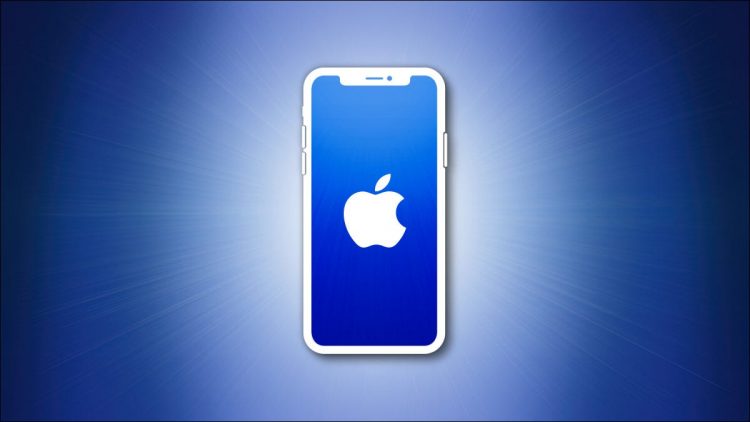 iPhone outline with blue screen on a blue background hero