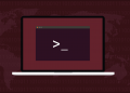 Linux laptop showing a bash prompt