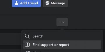 facebook how to report a profile