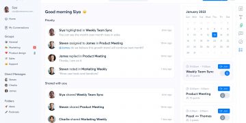 Otter home page interface example.