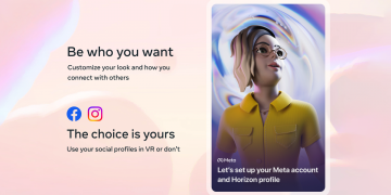 A banner announcing new Meta accounts.