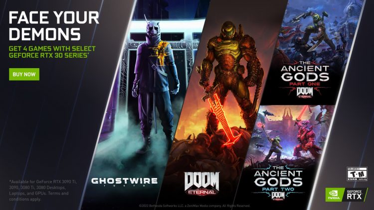Nvidia's latest GPU bundle includes Ghostwire: Tokyo and Doom Eternal