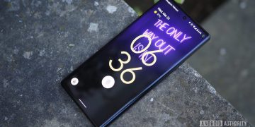 Google Pixel 6 Pro front lockscreen lying on concrete