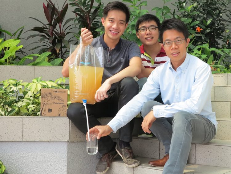 S'pore startup Wateroam provides clean water with its portable filter