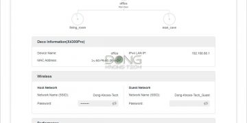 Deco X4300Pro Web Interface Network Map