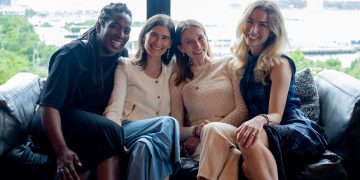 Coalition investors (left to right): Cityblock Health co-founder Toyin Ajayi, Tribe AI co-founder Jackie Nelson, Umbrella co-founder Lindsay Ullman, Glossier VP of Communications Ashley Mayer