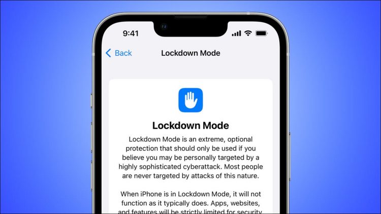 iPhone lockdown mode image