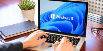 Windows 11 running on a laptop computer