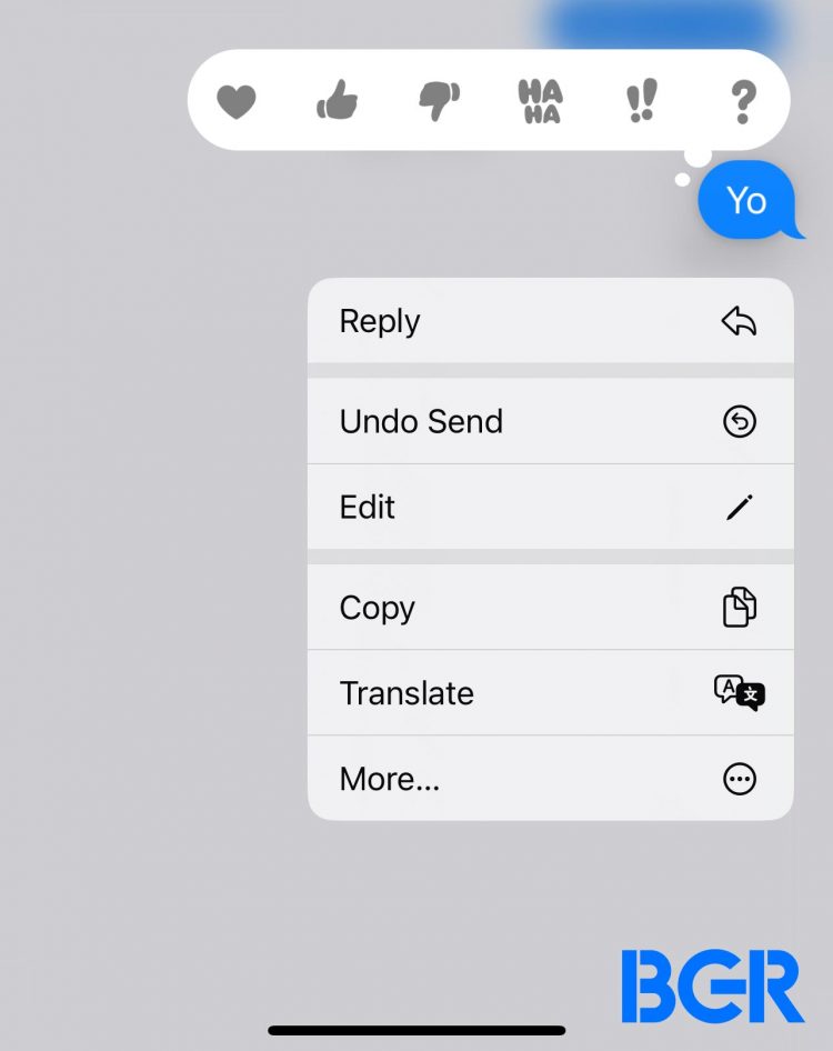 iOS 16 will let users edit a sent iMessage.