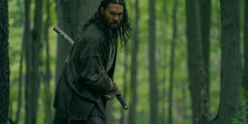 See Season 3 -- Jason Momoa is in a forest with a sword