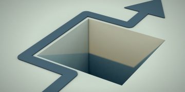 avoid detour side step trap hole in floor arrow by lucadp getty images