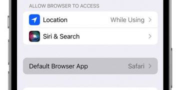 How to change the default browser on iPhone.