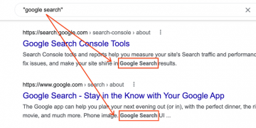 quote search in Google Search