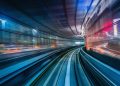 High-speed train tunnel / motion blur / speed / motion / forward progress / future / what