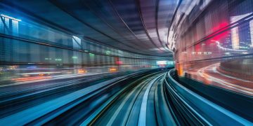 High-speed train tunnel / motion blur / speed / motion / forward progress / future / what