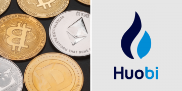 crypto currency coin isolated on black background