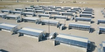 Hut 8 mining facility in Alberta, Canada