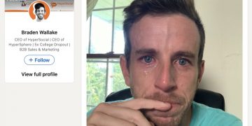 CEO posts crying selfie on LinkedIn after laying off employees — and it goes viral
