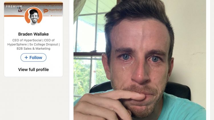 CEO posts crying selfie on LinkedIn after laying off employees — and it goes viral