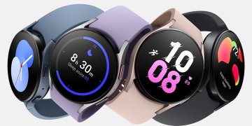 The Galaxy Watch 5 in four colors.