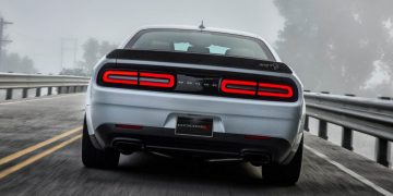 Dodge Challenger on a road