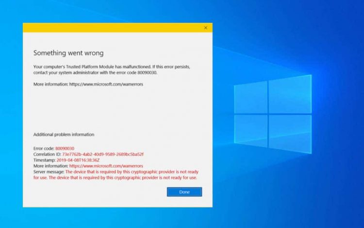 How to Fix “Trusted Platform Module Has Malfunctioned” Error in Windows