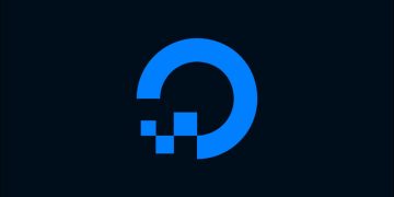 Graphic showing the DigitalOcean logo