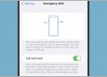 Screenshot of iPhone phone emergency SOS settings