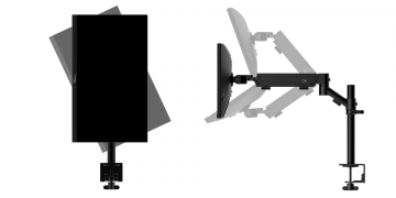 HyperX Armada gaming displays come with a desk mount and monitor arm out of the box