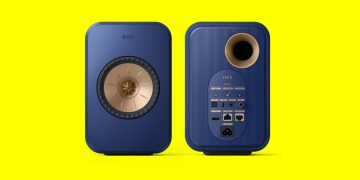 front and back view of KEF LSX II speakers