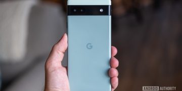 google pixel 6a back in hand