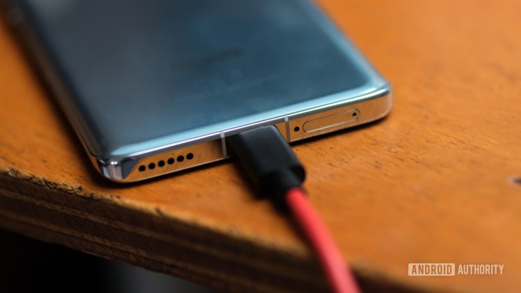 USB C cable port wired charging