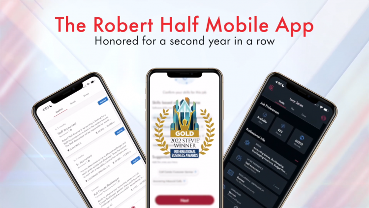 Robert Half CTO drills down on key features and AI technology in award-winning mobile app