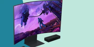 Samsung Odyssey Ark monitor is bigger than a toddler