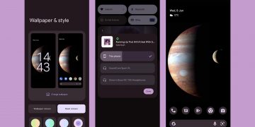 Screenshot of Android 13 Split Screen feature