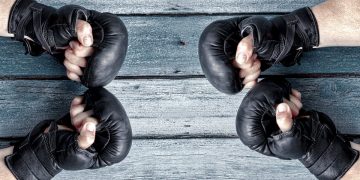 boxing gloves fight battle knockout