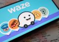 Waze app on a phone