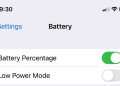 iOS 16 beta 5: Battery percentage enabled.