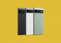 Google Pixel 6A smartphones in different colors