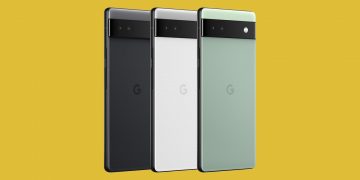 Google Pixel 6A smartphones in different colors