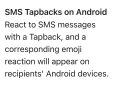 iOS Android reactions