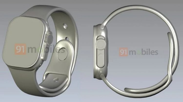 Apple Watch Pro CAD renders show new flat design and additional buttons